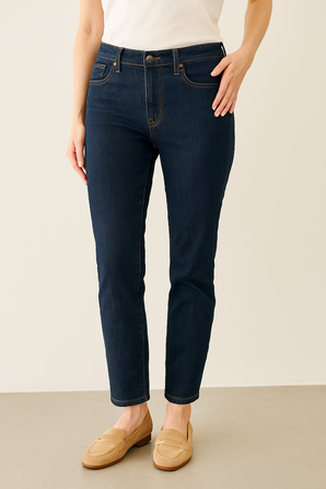 Navy Straight Jeans - Size: S