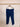 Blue Solid Formal Trousers- Size: M