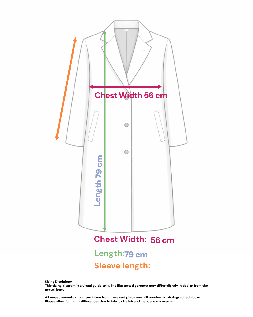 Utility Hooded Jacket - Size: M/L — measurements