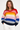 Colorful Striped Knit Sweater - Size: M (Fits: XL)