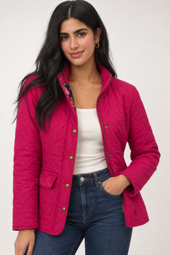 Quilted Floral Lined Jacket - Size: XS