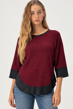 Oversized Crew Neck Sweater - Size: S/M