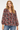 Viscose V-Neck Blouse in Loose Style- Size: S/M