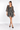Beaded Dress in Gray and Black - Size: M