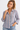Striped Cotton Ruffle Blouse - Size: M/L