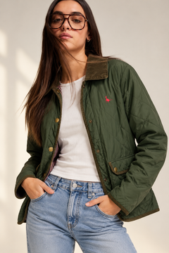 Quilted Striped Lined Jacket - Size: S/M