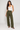 Olive Green Pants in Soft Viscose - Size: S/M