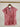 Animal Print Coral Water Color Blouse - Size: S