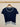 Black Knit Top with Cream Contrast Trims - Size: L
