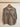 Brown Striped Blouse with Chest Flap Pockets - Size: M
