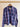 All Cotton Plaid Shirt in Navy Base - Size: L