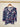 Deep Navy Blouse with all-over Floral Print - Size: M