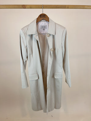 Vintage Cotton Jacket with Flap Pockets-Size: M