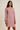 Long Sleeve Mini Dress in Antique Pink , Size:M