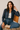 Navy Blue Blouse with an all-over Dotted Pattern - Size: S