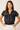 Sheer Blouse with Scattered Square Motifs - Size: L