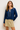 Navy Embroidery Blouse - Size: S