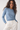 Light Blue Crew Neck Jumper - Size: M( Fits: XS/S)