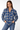 Blue Plaid Shirt in Viscose- Size: M