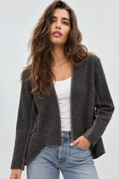 Asymmetrical Hem Jacket-Size: S