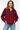 Red and Navy Flannel Shirt - Size: L