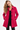 Magenta Wool Cashmere Coat - Size: M