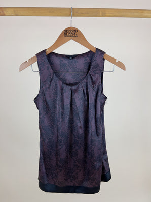 Intense Shadow Purple Black Top - Size: S/M