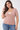 Ribbed Wrap Sweater in  Soft Pink- Size: XL