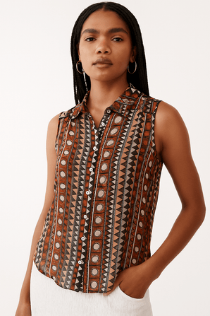 Casual Sleeveless Top- Size: XS