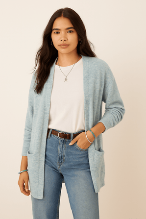 Comfortable Oversized Cardigan in Soft Fabric-Size: S