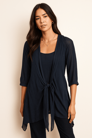 Tunic Style Blouse with Flowy Fit - Size: M
