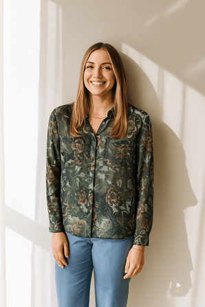 Tommy Hilfiger Floral Print Blouse - Size: M