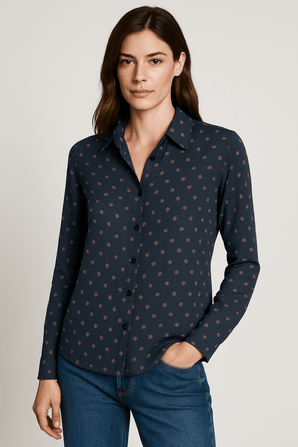 Viscose Monki Shirt with Print- Size: S