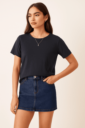 Black Relaxed T_shirt - Size: S