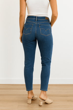 Blue Skinny Jeans - Size: 28