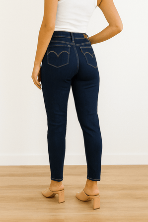 Blue Skinny Jeans - Size: 27