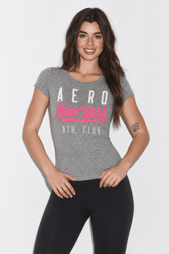 Gray Pink Graphic Tee - Size: XS