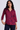 Cotton Silk Shirt in Red and Blue- Size: S