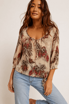 Sheer Chiffon Blouse - Size: M