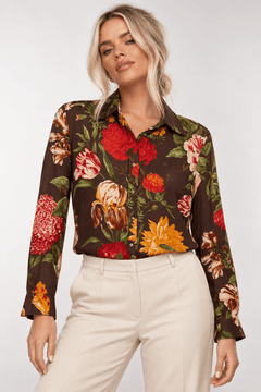 ♦︎ Floral Patterned Shirt - Size: M/L