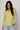 Classic Lime Green Striped Blouse - Size: XL