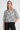 Wavy Black and White Patterned Blouse - Size: M/L