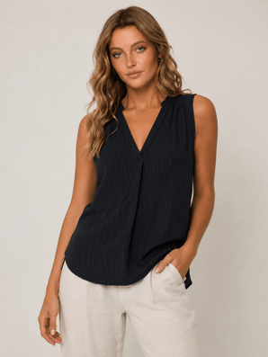 Calvin Klein Sleeveless Blouse - Size: XL