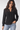 Chevron Pattern Blouse in Black- Size: S