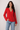 Hot Red Blouse in Viscose - Size: S/M