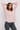 Crinkled Sequin  Blouse in Pastel Pink- Size: L