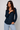 Tie Front  Blouse in Classic Navy- Size: M