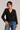 Lace Scalloped Neck Top - Size: L