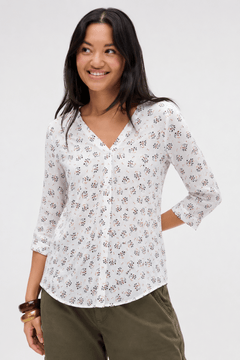 Casual Blouse in Pure Viscose- Size: M