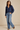 100% Viscose Blouse in Navy- Size: S/M